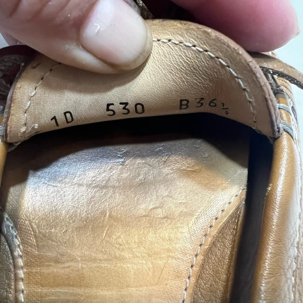 Prada Women's Brown Leather Loafers Size 6.5 - Picture 8 of 8